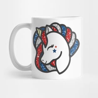 AmeriCorn Cute Unicorn With Glitter Mug